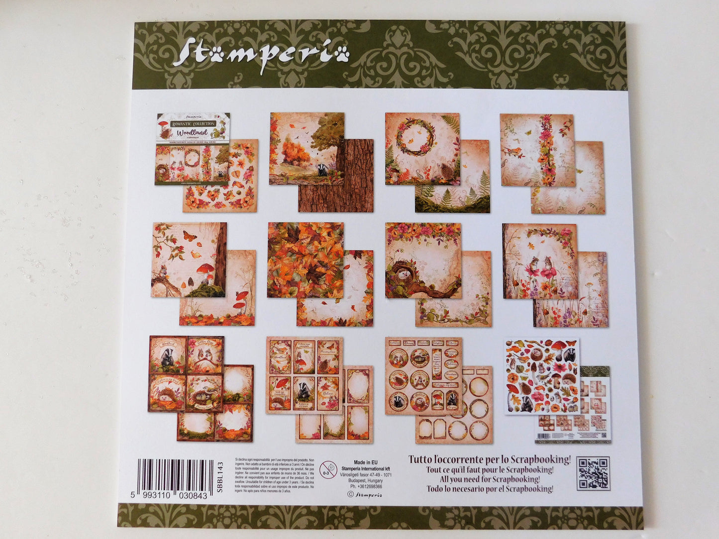 Stamperia Scrapbook Paper Pad "woodland"
