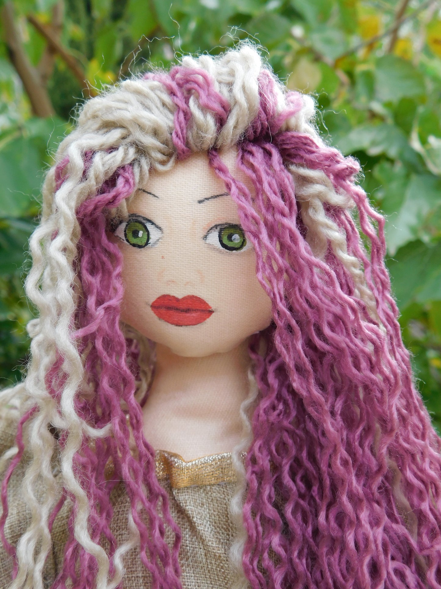 the most pretty fabric doll