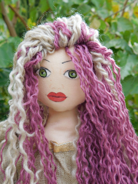 the most pretty fabric doll