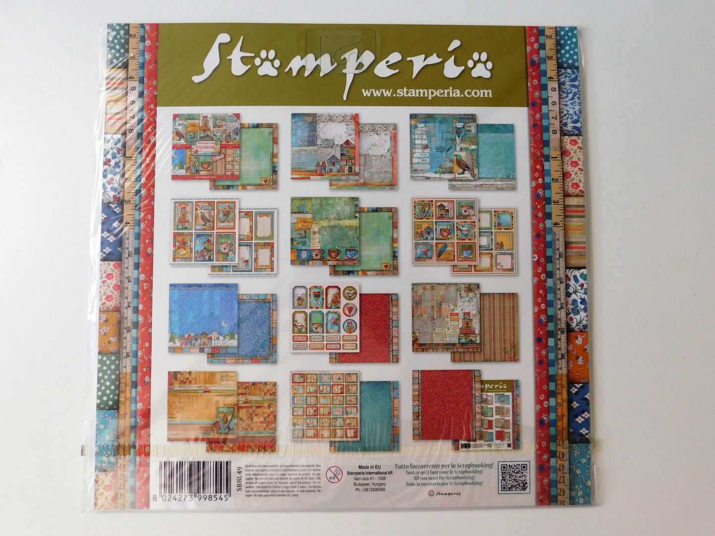 Stamperia Scrapbook Paper Pad "Patchwork"