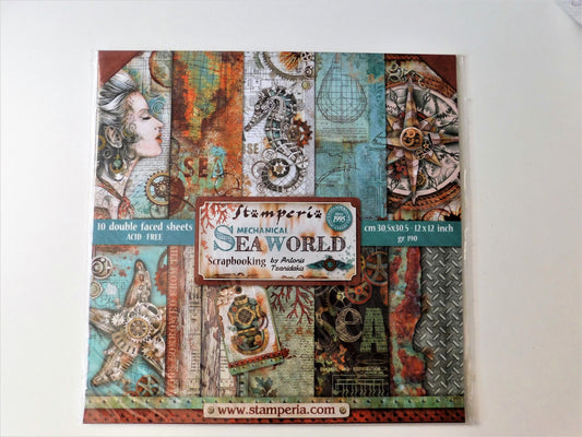 Stamperia Scrapbook Paper Pad "Mechanical Sea World"