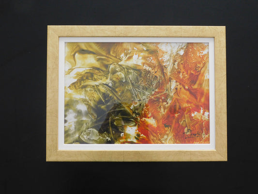 'Waves' Encaustic wax small size painting