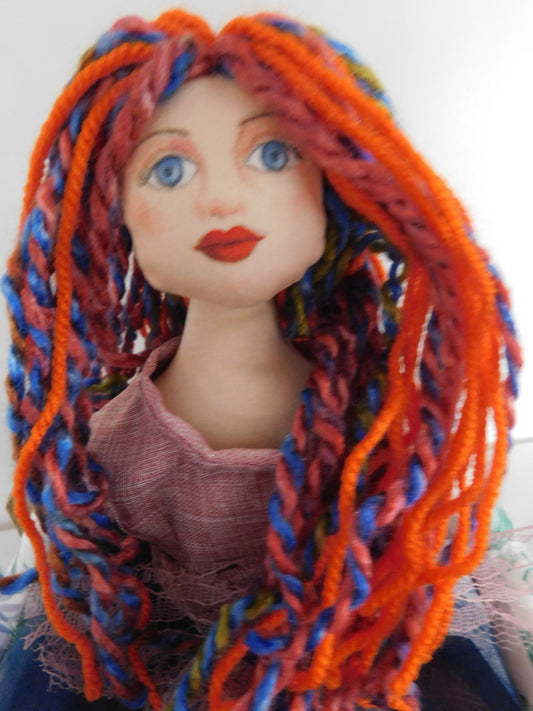 unusual handmade fabric dolls for collectors