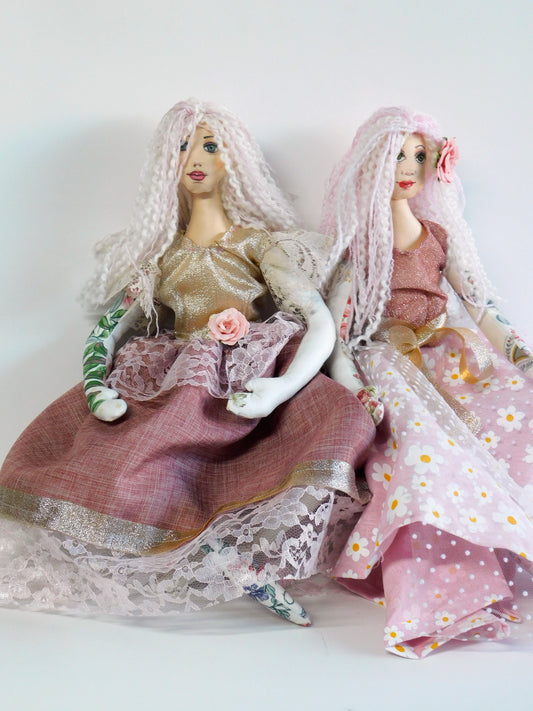 unique handmade fabric dolls