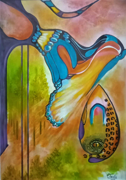 butterfly contemporary original artwork