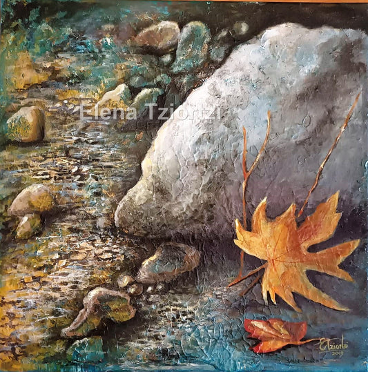 "Autumn notes"  acrylic on canvas