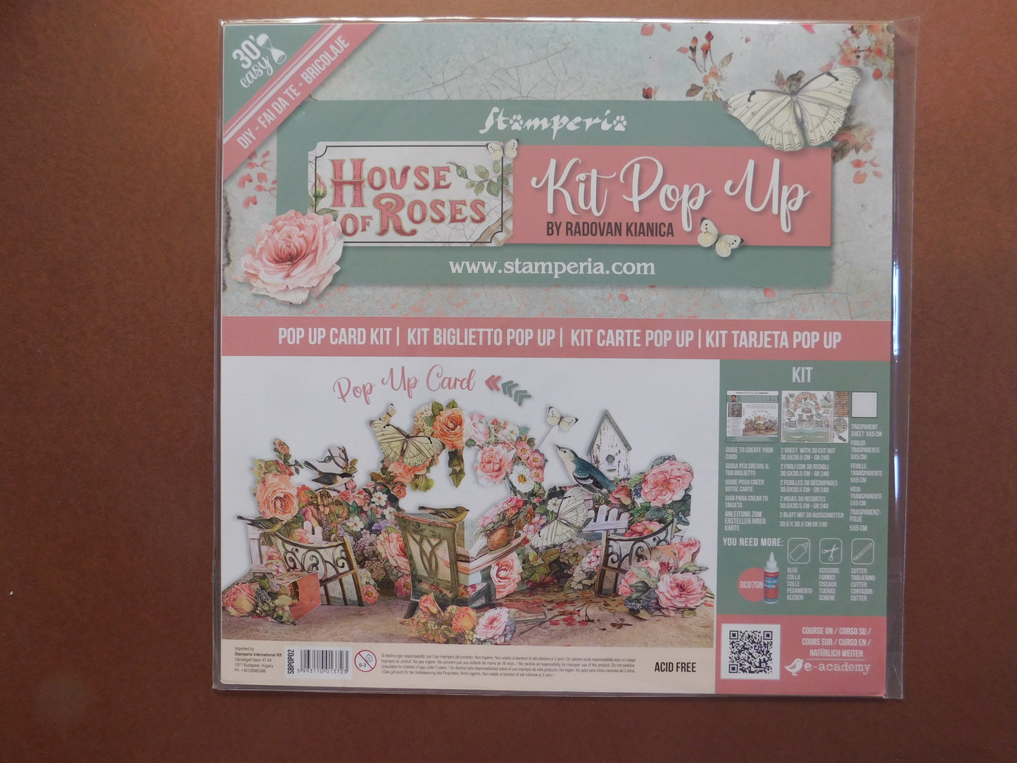 Stamperia  Pop Up Card Kit