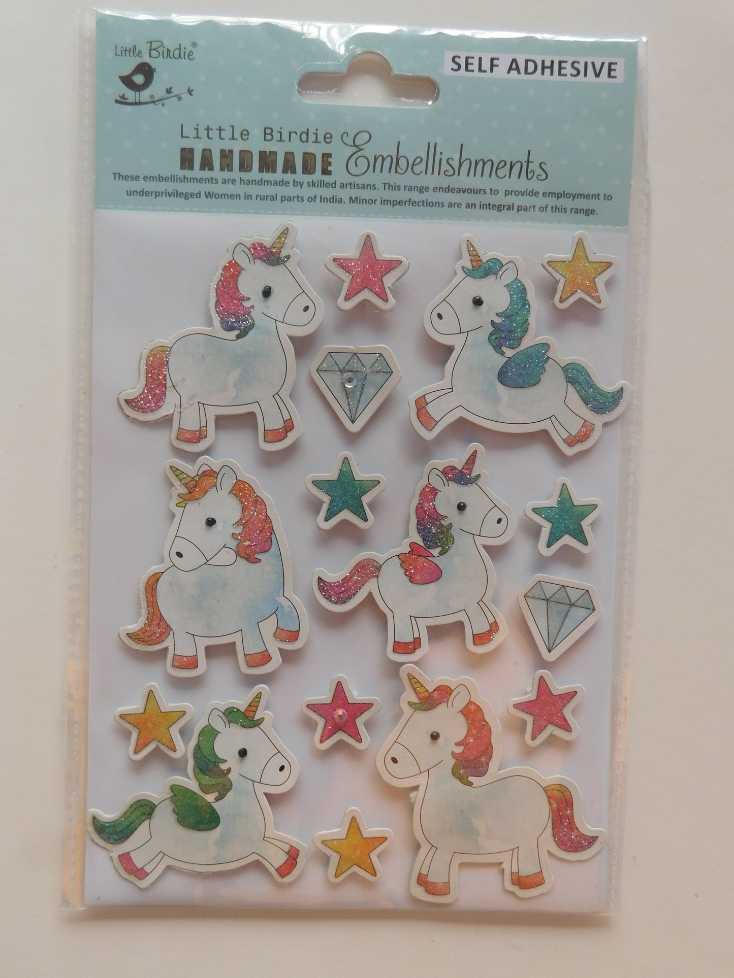 Unicorn Card Embellishment