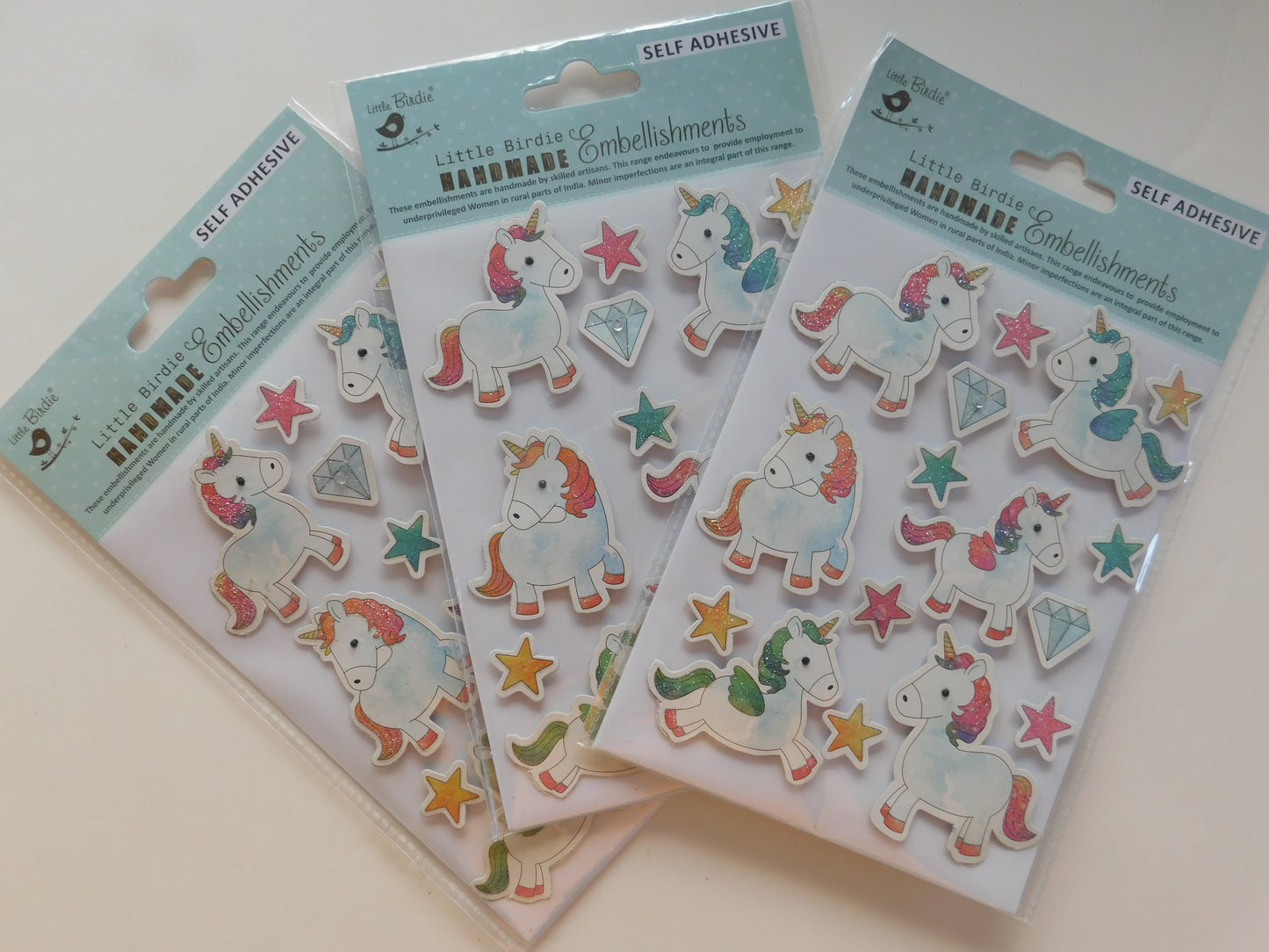 Unicorn Card Embellishment