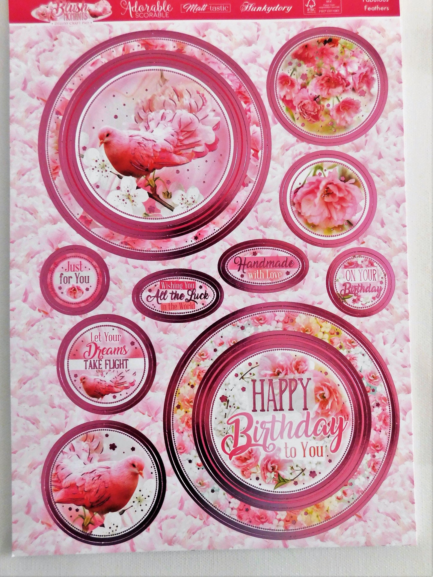 The 'Blush' card making set