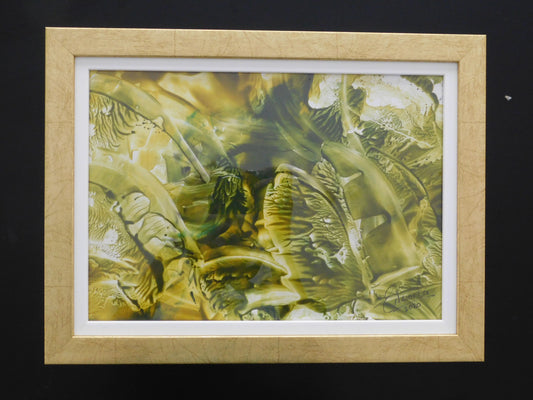 'Waves' Encaustic wax small size painting