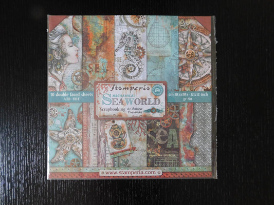 Stamperia Scrapbook Paper Set - 'Mechanical Sea World'