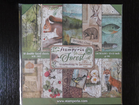 Stamperia Scrapbooking Paper Set - "Forest"