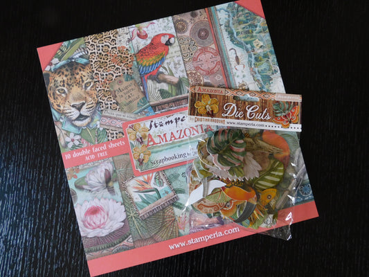 Stamperia Scrapbook Paper & Die Cuts - Amazonia