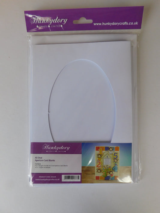 A5 Oval Aperture Card Blanks