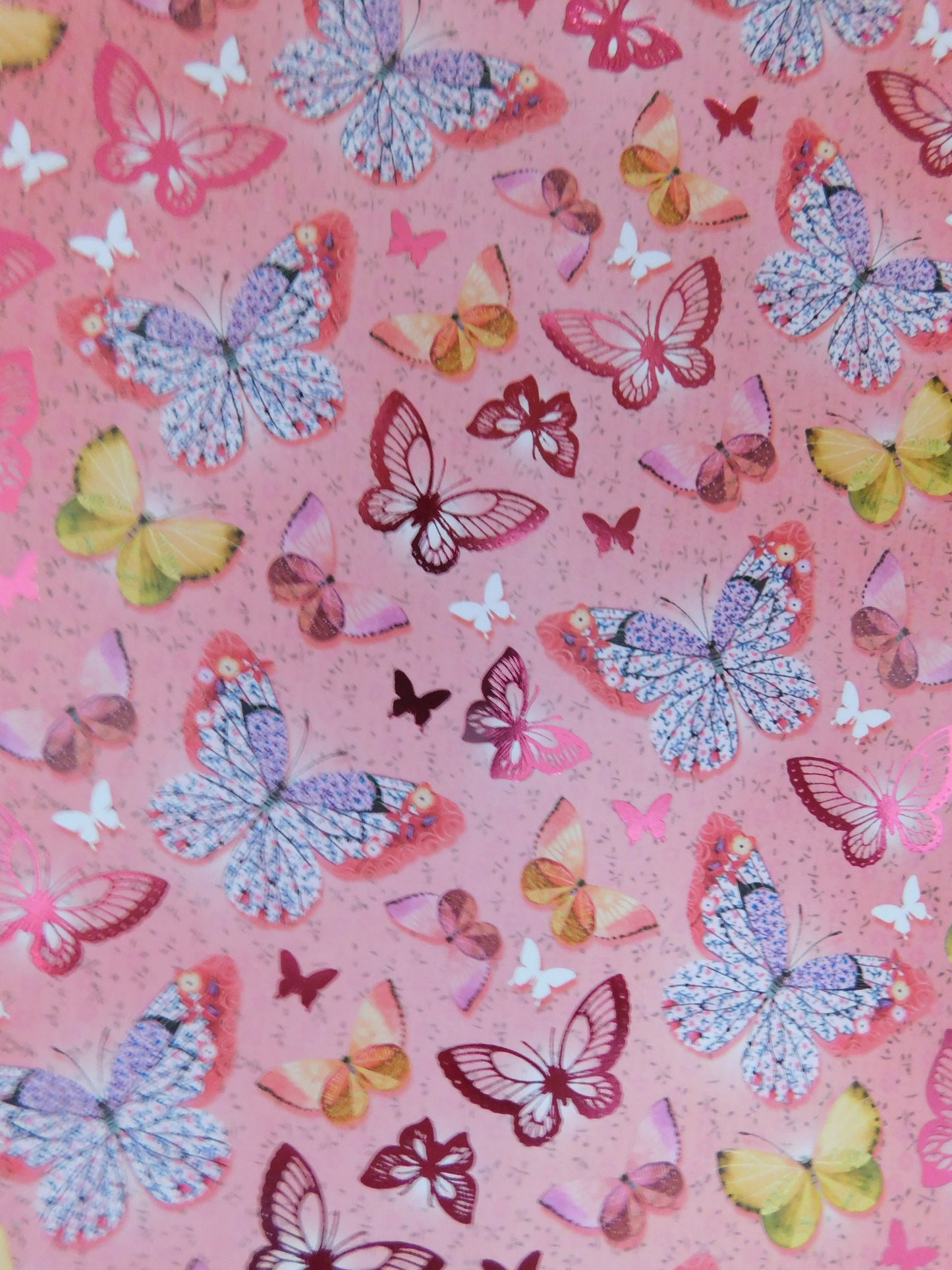 Butterflies Foiled Cardstock