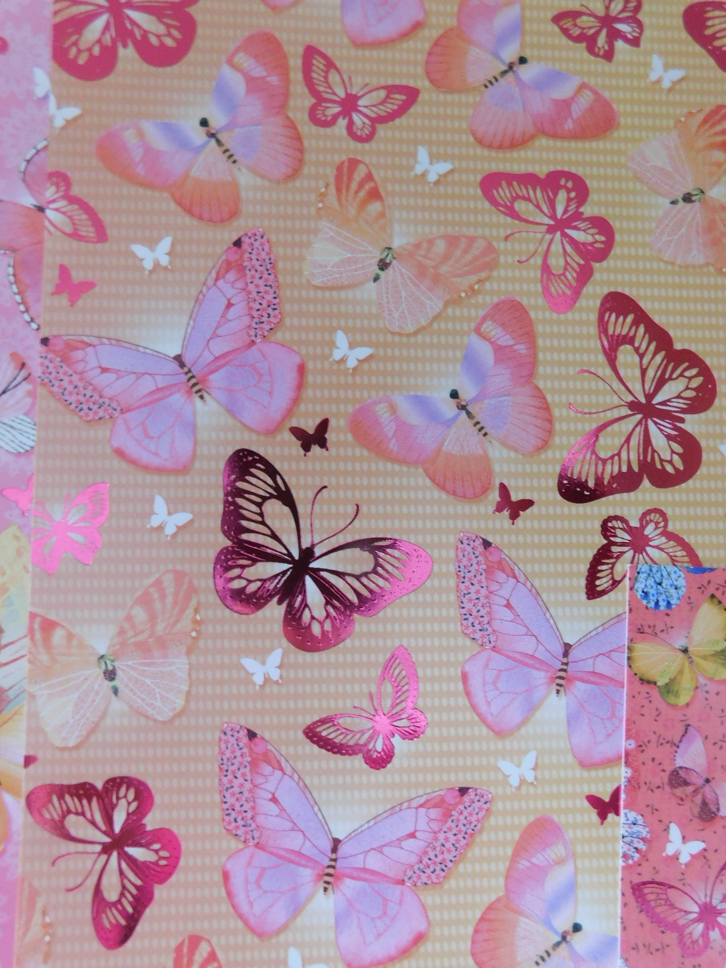 Butterflies Foiled Cardstock