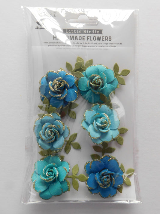 Aqua Roses Set